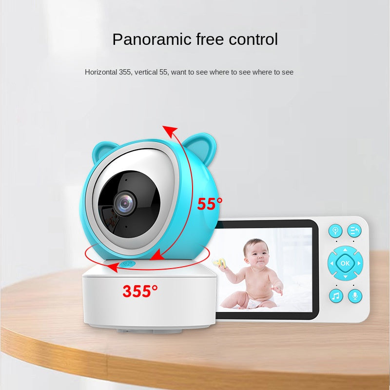 5-Inch Dual-Use Baby Monitor with Temperature Detection