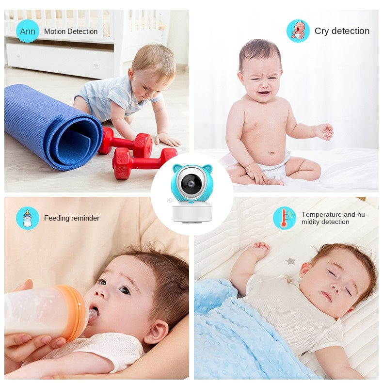 5-Inch Dual-Use Baby Monitor with Temperature Detection