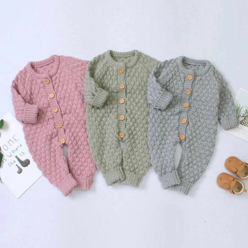 Winter Warm Knitted Baby Outfit