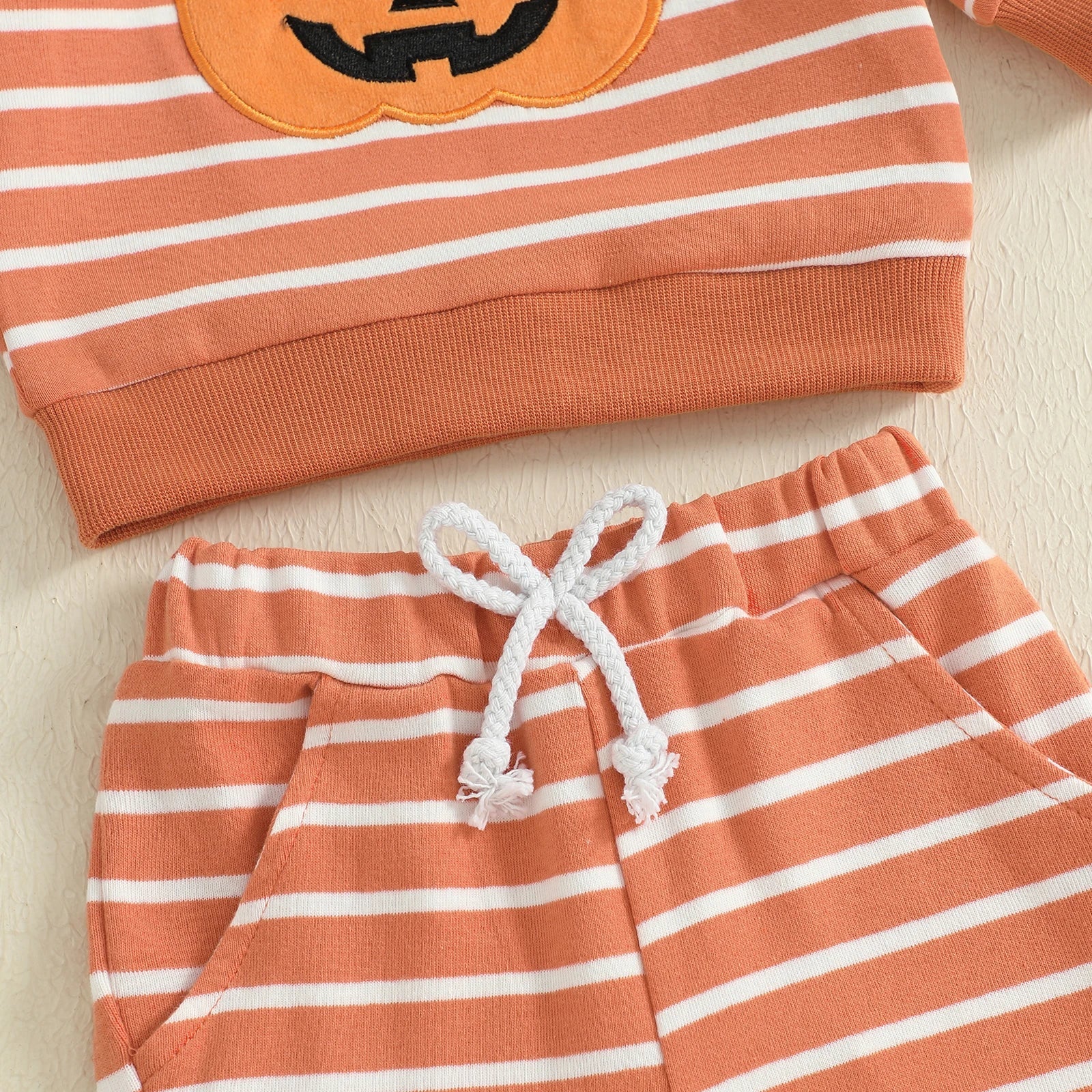 Boys 2-Piece Halloween Pumpkin Outfit