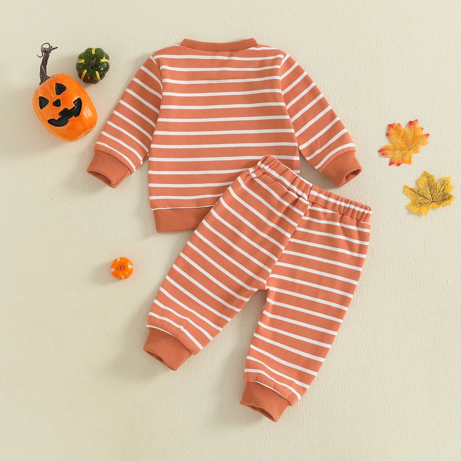 Boys 2-Piece Halloween Pumpkin Outfit