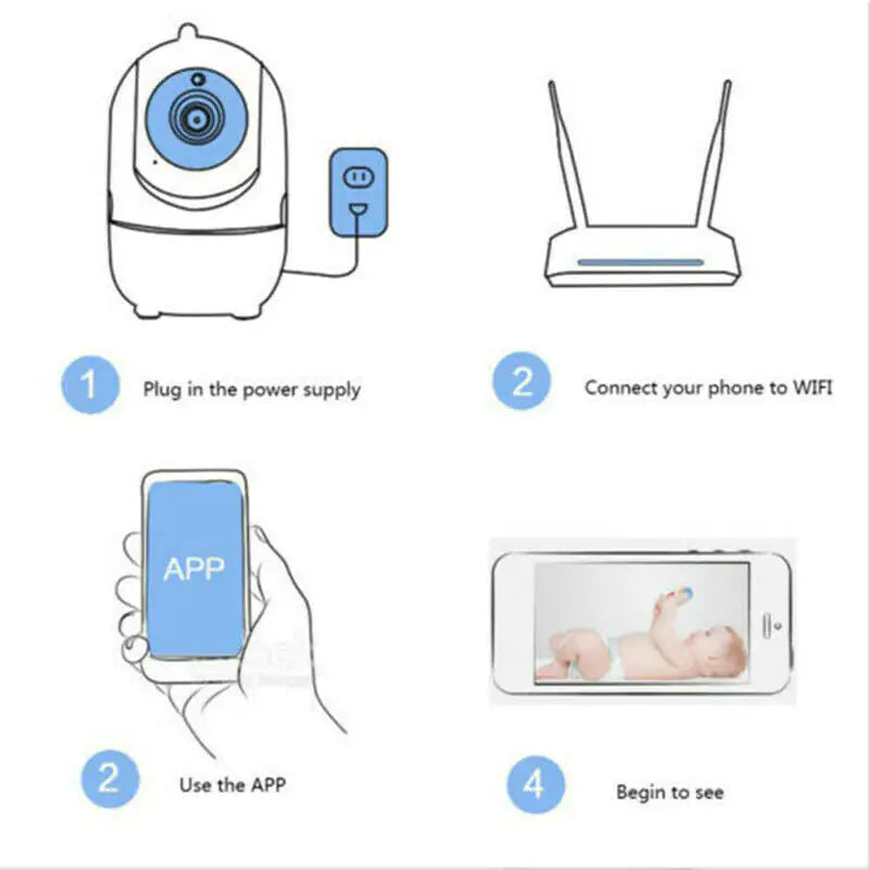 1080P WiFi Indoor Security & Baby Monitor