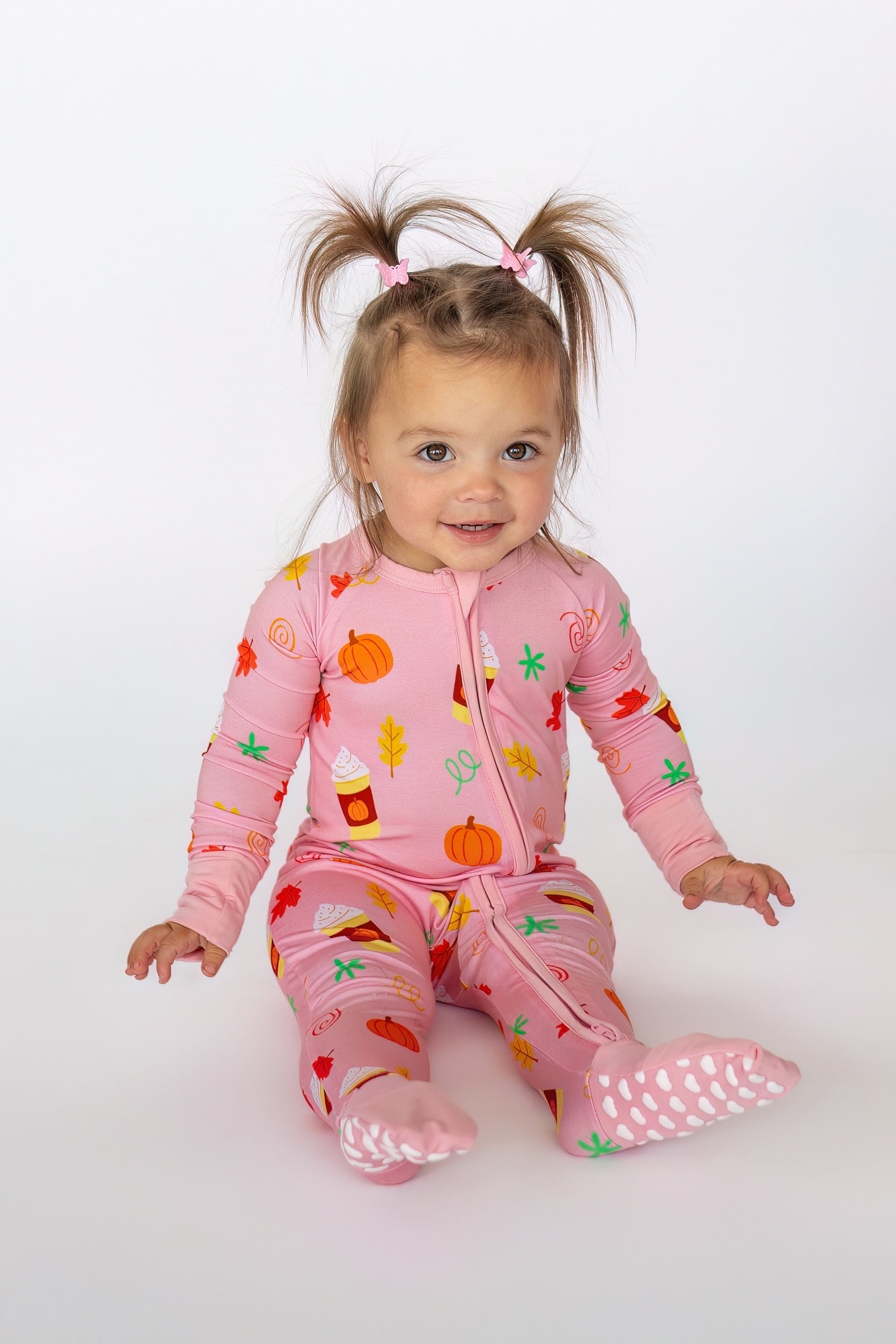 Pumpkin Spice Zippy Baby Outfit