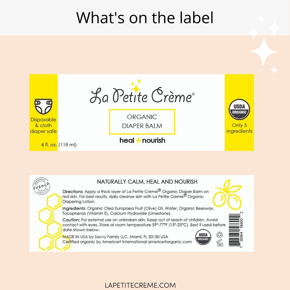 Organic French Diaper Rash Cream – 4 oz