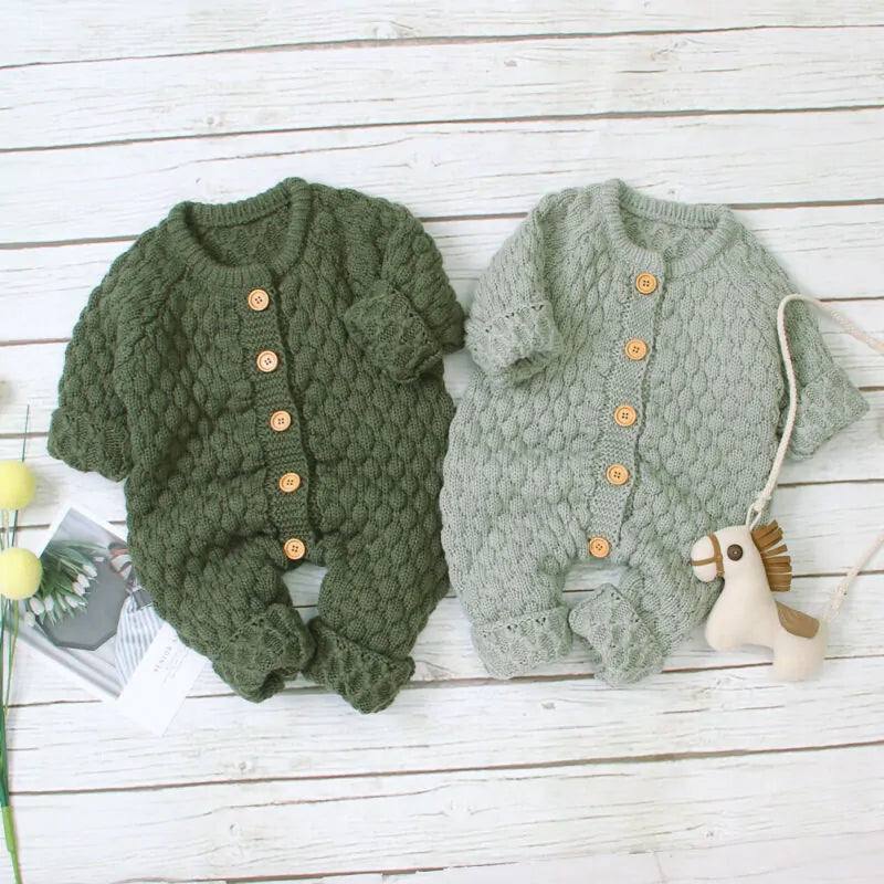 Winter Warm Knitted Baby Outfit